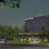4. Eksterior Hotel (Malam)